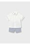 Baby Boy Shirt Shorts Set Blue - 4