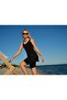 Biye detailed zero sleeve semi-closed swimsuit - 6