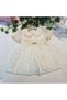 Girl's Embroidered Broderie Dress and Headband - 100% Cotton - Ecru