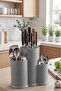 Countertop Knife, Spoon, and Ladle Organizer Gray - 2
