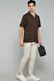 Solid Slim Fit Pants with Button Closure - 2