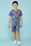 Cars Print Shorts Pyjama Set