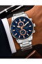 Men's Wristwatch Steel Band Silver Color Function Calendar Casual and Classic Style Gift Boxed - 2