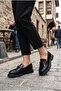 Ventes 35839 Black Open Buckle Detailed Comfortable Loafer Women's Shoes - 2