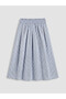 Trendlucky Plaid Flared Skirt with Elastic Waist and Difference in Color - 8