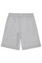Basic Labelled Capri for 6-9 Years - Gray - 2