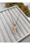 Steel Slipper Model Zircon Stone Gold Color Evil Eye Beaded Necklace (40+5 cm) - 2