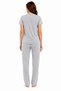 52806-26 Women's Printed Short-Sleeved Pajama Set Comfortable Fit Crew Neck Summer Home Wear - 3
