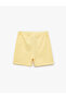 Beli Lace-Up Cotton Shorts with Pocket Detail - 2