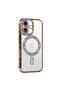 غطاء GLB-STL41414 لهاتف iPhone 17، تصميم "جوك"، مزين بالترتر، بتقنية "ماغنيتيسيف" - لون ذهبي. - 2