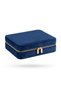 Jewelry Box Organizer Travel Case Necklace Ring Earring Organizer Velvet Navy Blue 22Cmx17Cm - 4