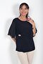Women's Buckle Detailed Chiffon Sleeves Lycra Sandy Blouse - 3
