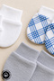 Unisex Baby Newborn Combed Organic Cotton Colorful Patterned Baby Gloves 3 Pair Colorful Set - 2