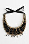 Stone-Embellished Vintage Collar Necklace - 3