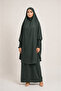 Premium Ashwood Green Jilbab - Prayer Set
