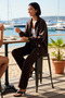 Women's Large Size Stand Collar Zippered Knitted Sweatshirt Sweatpants Set XL Daily Casual Modern Stylish - 3