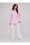 Women's Poplin Shirt with Waist Buckle Detail - 3
