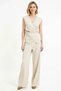 Women's Large Size Sleeveless Double Breasted Collar Asymmetrical Detailed Pique Knitted Suit XL Daily Casual Modern Stylish - 4
