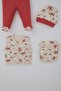 Baby Girl Hospital Release Pack of 8 Spring Breeze Rose Patterned 0-3 Months, Cream - 5