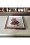 Floral Patterned Hand Painted Embossed Wooden Tea-Coffee Tray, Presentation Tray 20X20Cm