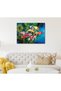 Alayra Batik Art Canvas Painting | Colourful Fishes | Nature Art| Traditional Art Painting for Home - 2
