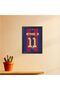 Alayra Neymar Jr Poster Frame Barcelona Jersey Photo Print with Signature Framed Painting with Black - 3