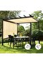 Rectangle Sun Shade Sail, 90% UV Block HDPE Canopy, Breathable Waterproof Awning for Patio, Garden, Pool, Beige - 6