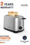 LifeStyle Golden Brown Toaster: 750W Power, 6 Browning Options, Defrost Function, Aluminum Housing, Breadcrumbs Tray, Browning Control, 75cm UK 3pin Power Cord - Black - 6