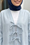 Three-Lace Hijab Kimono 2339 - Baby Blue - 3