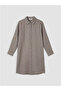 Gray Oversize 100% Linen Women's Shirt Tunic - 6
