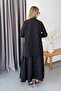 Women's Shawl Collar Double Sleeve Blazer Jacket Black - 26Y T301 - 5