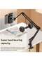 Foldable Long Arm Tablet Stand for Bed, Adjustable Phone Stand with 360 Degrees Rotation - 4
