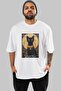 For the Love of Cats 75 Front Cat Printed White Oversize T-Shirt 100% Cotton Unisex Cat Lover Premium Design - 2