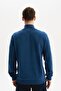Ar-Ma Men's Half Zipper Sweatshirt Basic Without Print Without Pockets Regular Fit Carbon Brushed Thessaloniki K30554 - 5