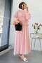 Premium Ruffle Detailed Siena Muslin Skirt Set - Pink - 2