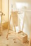 9 Pieces Matte Powder Pink Metal Children's Clothes Hangers with Wooden Support 18X32X0.3 - 2