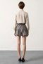Women's Plaid Mini Skirt Balloon Cut Belted Short Length Woven Casual Daily Modern Stylish Comfortable Elegant - 5