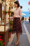 Women's Plus Size Asymmetrical Chiffon Skirt Plaid Woven Midi Length Lined Elegant Cut Daily Comfortable - 2