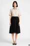 Women's Plus Size Maxi Skirt Tulle Fabric Ethnic Pattern Shirring Detailed Boho Chic Stretchy Knitted Daily Casual - 4