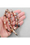 Squeeze Amber Pearlescent Alpaca Tassel Capsule Cut 8X11.5Mm Prayer Beads - 4