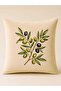 Olive Harmony 4-Piece Digital Print Polyester Kirlent Cover Set (Kr) - 6