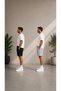 Men's Shorts, Black Shorts, Gray Shorts, 2 Thread Count, Plus Size, Sports Shorts, Oversize, Lace-Up, Casual Shorts - 2