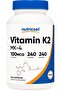 Vitamin K2 (MK4) 240 Capsules (100mcg) - Gluten Free and Non-GMO