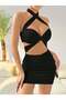 Drawstring Mini Attractive Beach Dress - 7