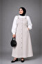 Plus Size Hijab Buttoned Gilet