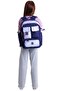 Florid Girl's (Navy Blue - Pink) School and Daily Backpack - 6 Compartments - K1865 - 6