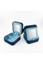 Wild at Heart Embroidered Jewelry Bag Mirrored Travel Jewelry Organizer Velvet Jewelry Box 11 cm - 2