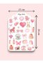 6-Piece Aesthetic Sticker Set - Cozy, Soft Girl, Travel and Office Themed Journal Stickers - 3