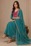 Muslin Anarkali Kurta Set for Women with Dupatta & Pants | Indian Ethnic Wear | Anarkali Salwar Suit | Women Kurta Set | Ladies Party Wear & Festive Dress - 2