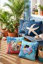 Sea Corals Patterned 4-Piece Throw Pillow Cover Set